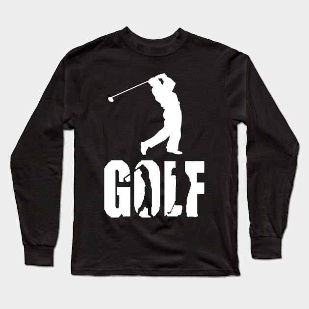 Golf-WoW Long Sleeve T-Shirt by Waleed Mahmud